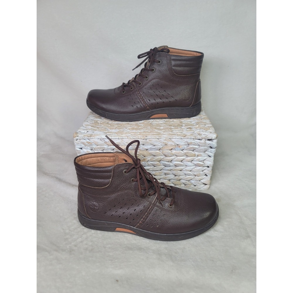 Timberland Smart Casual Brown Pebbled Leather Chukka Boots Mens 8.5-9 Minimalist